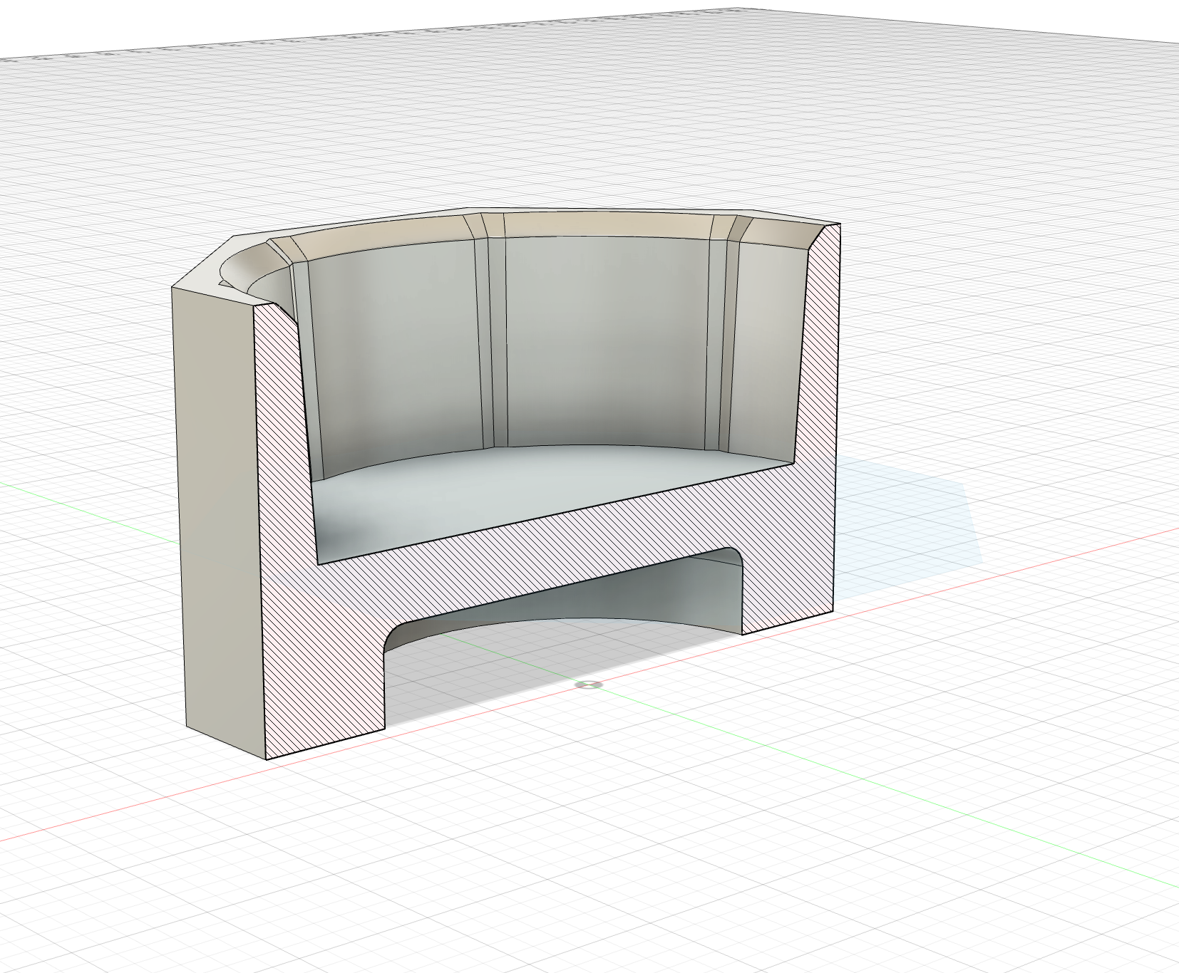 Chalkholder split - view